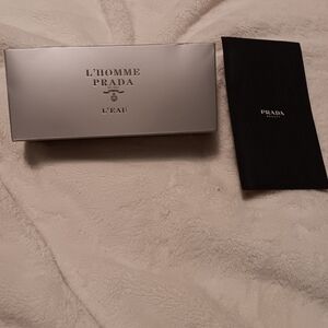 Prada Silver Box with Black Pouch